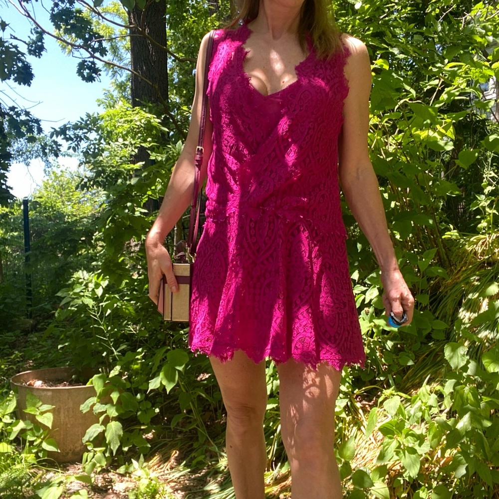 Free People Fuchsia Lace Heart in Two
Mini Dress - Picture 14 of 14